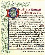 Poem - Death Is Nothing At All