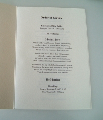 Order of Service Booklet 2006 - Inside