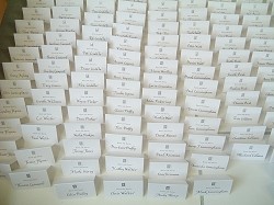 Embossed Place Cards