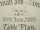 Bickleigh Castle - Table Plan Detail - June 2005