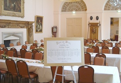 Wedding Banquet Table Plan for Farnham Castle Hall