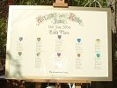 Heraldic Shields Themed Table Plan - June 2004