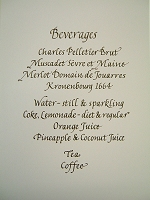 Italicised Menu 2006 - Beverages